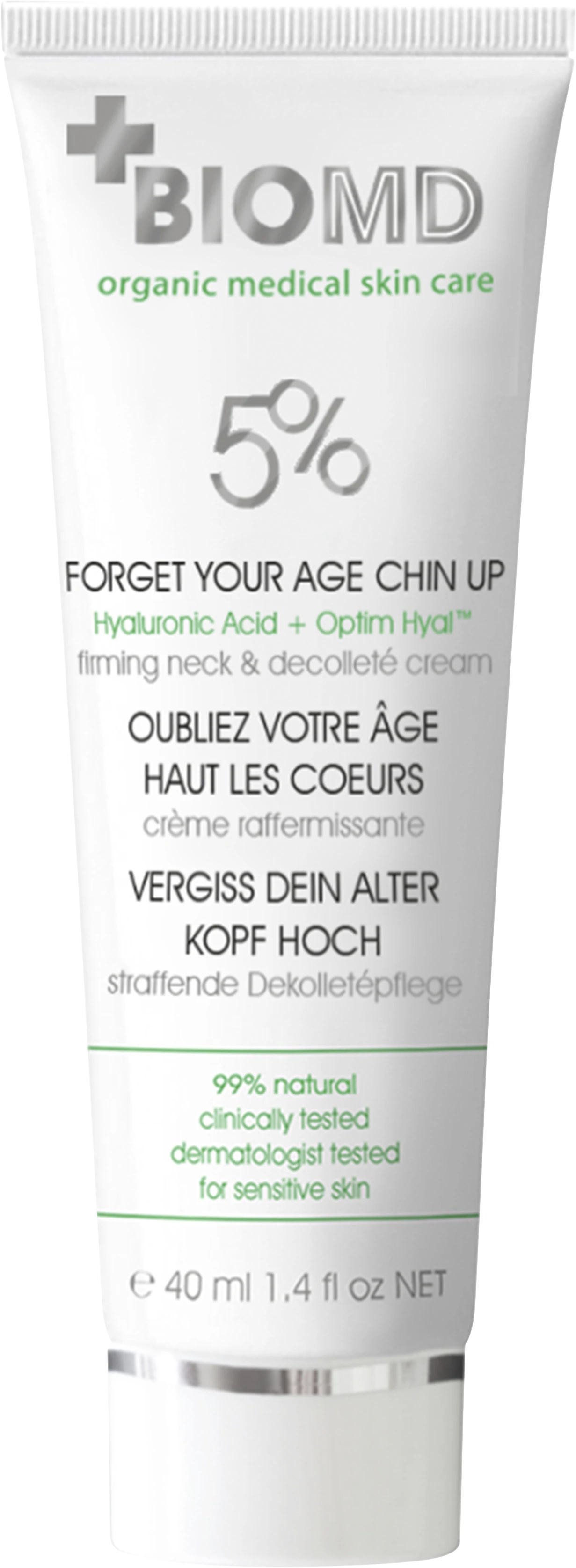 BioMD Forget Your Age Chin Up Creme 40 ml - Ansiktskräm - dagkräm