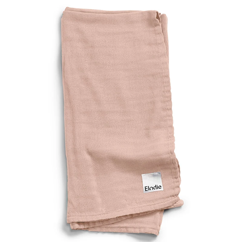 Elodie Bamboo Muslin Blanket Powder Pink - Swaddles