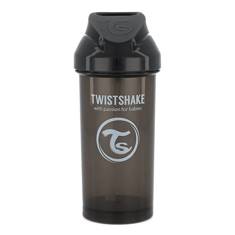 Twistshake Straw Cup 360 ml 6+ mån Black - Pipmuggar & dricksflaskor