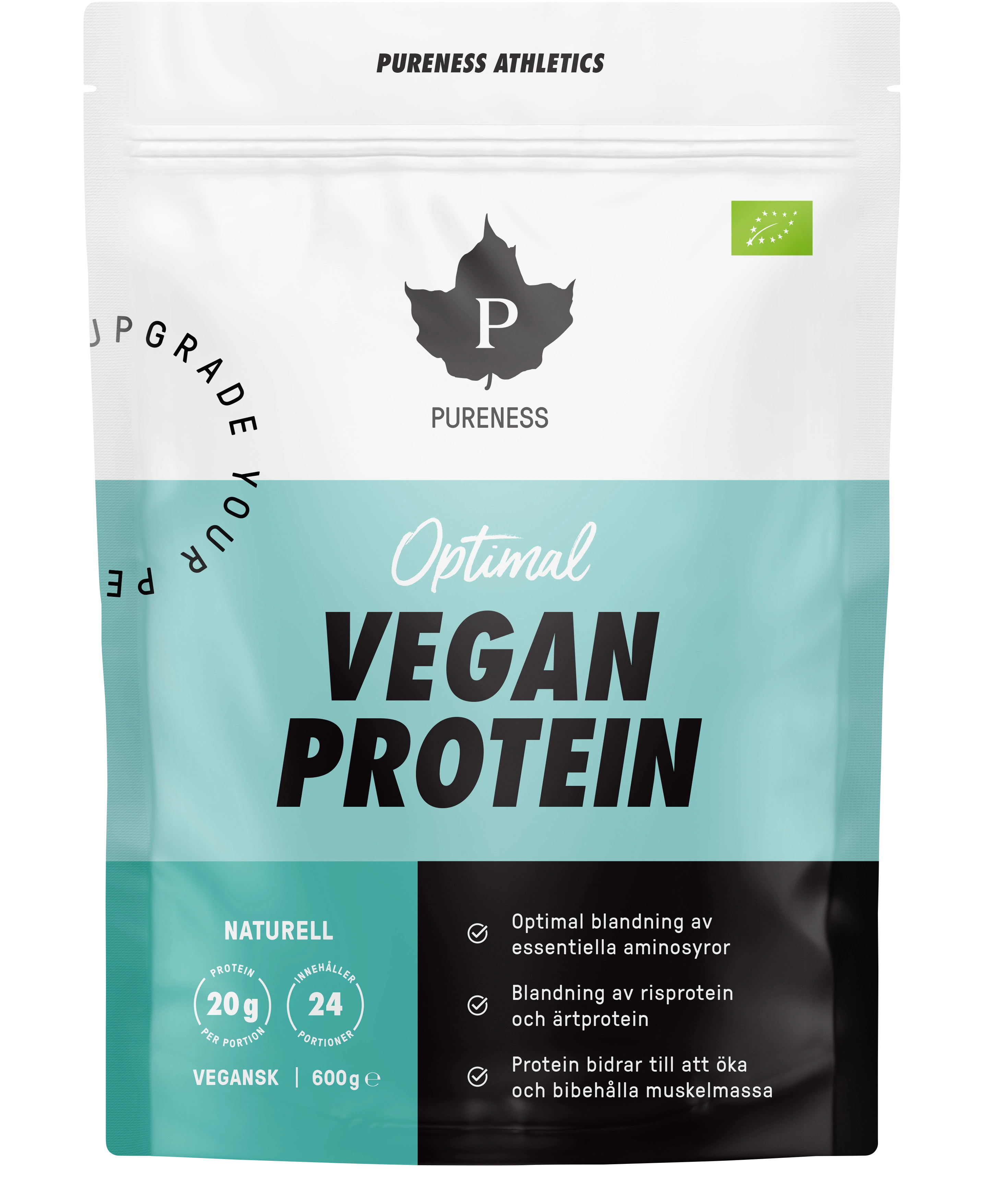 Pureness Athletics Optimal Eko Vegan Protein 600 g - Proteinpulver
