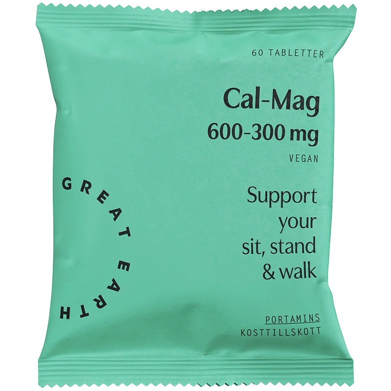 Great Earth Cal-Mag 600-300 mg refill 60 tabletter - Kalcium