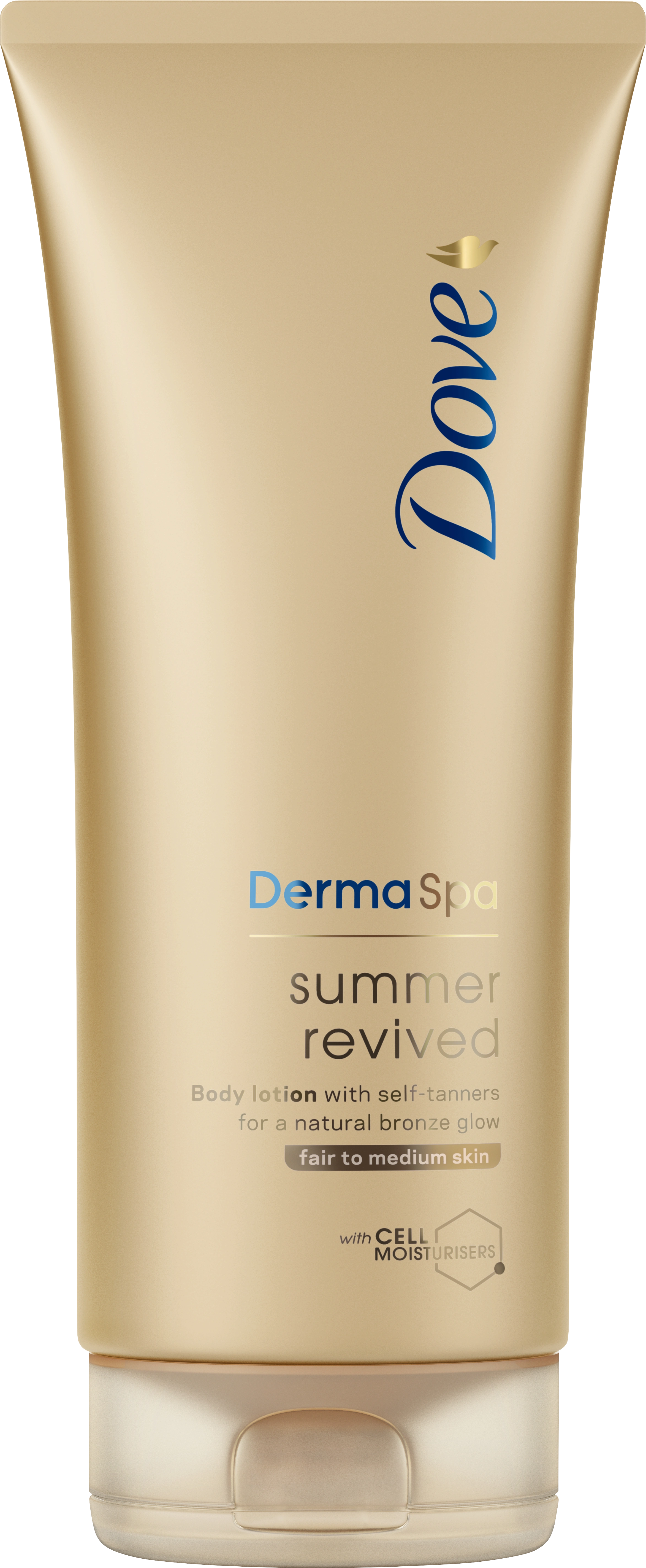 Dove Hudkräm Summer Revive Ljus 200 ml - Brun utan sol lotion
