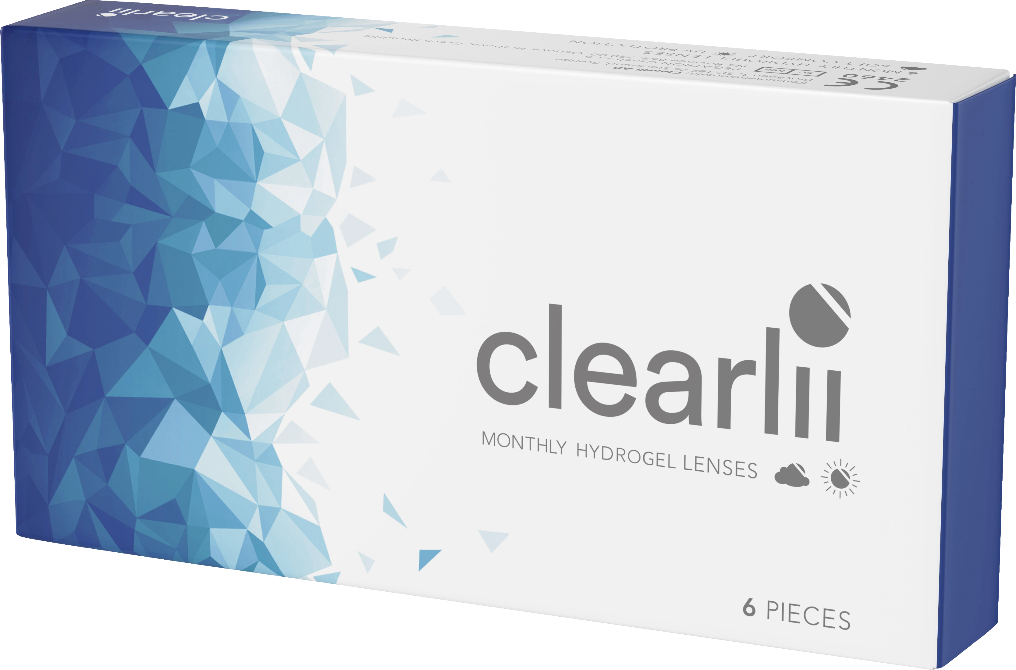 Clearlii Monthly Hydrogel Lenses månadslins 6-pack -2.00 - Månadslinser