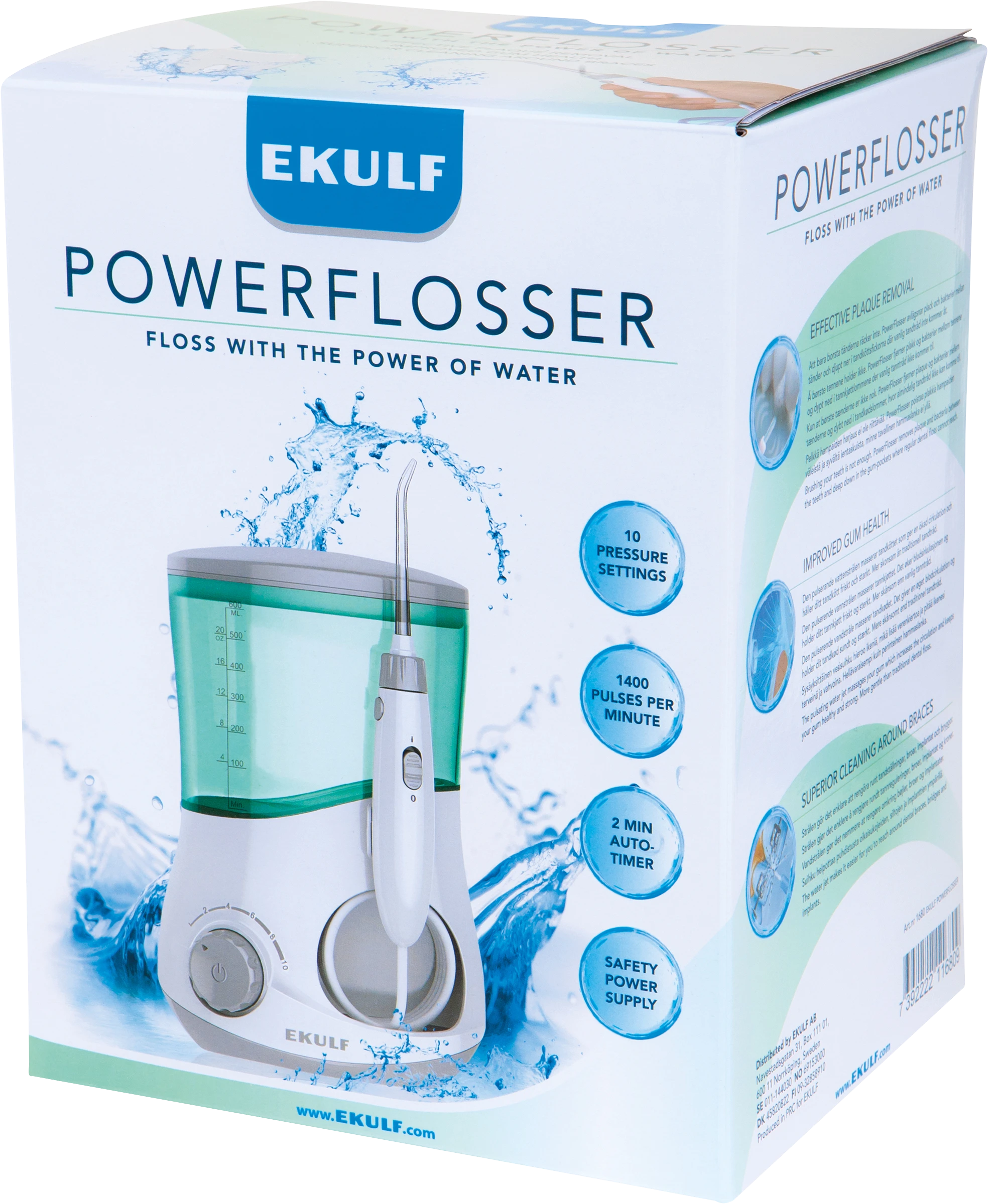 Ekulf PowerFlosser Mundusch - Mellanrumsborstar