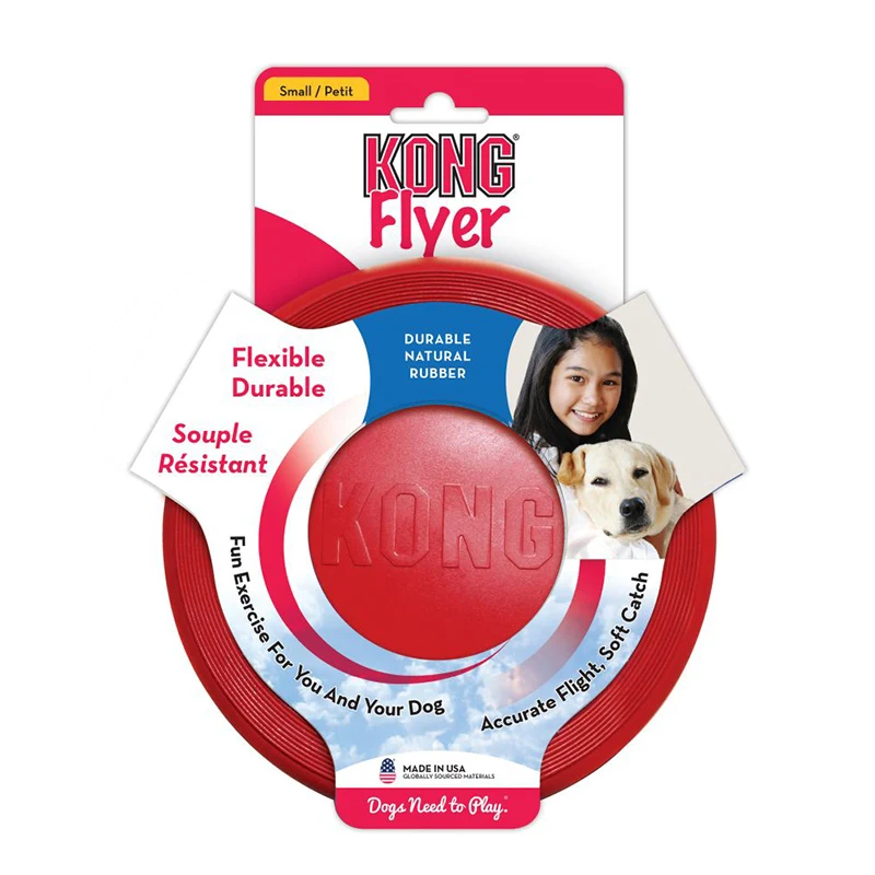 Kong Hundleksak Frisbee Small Gummi 17 cm - Hundleksaker