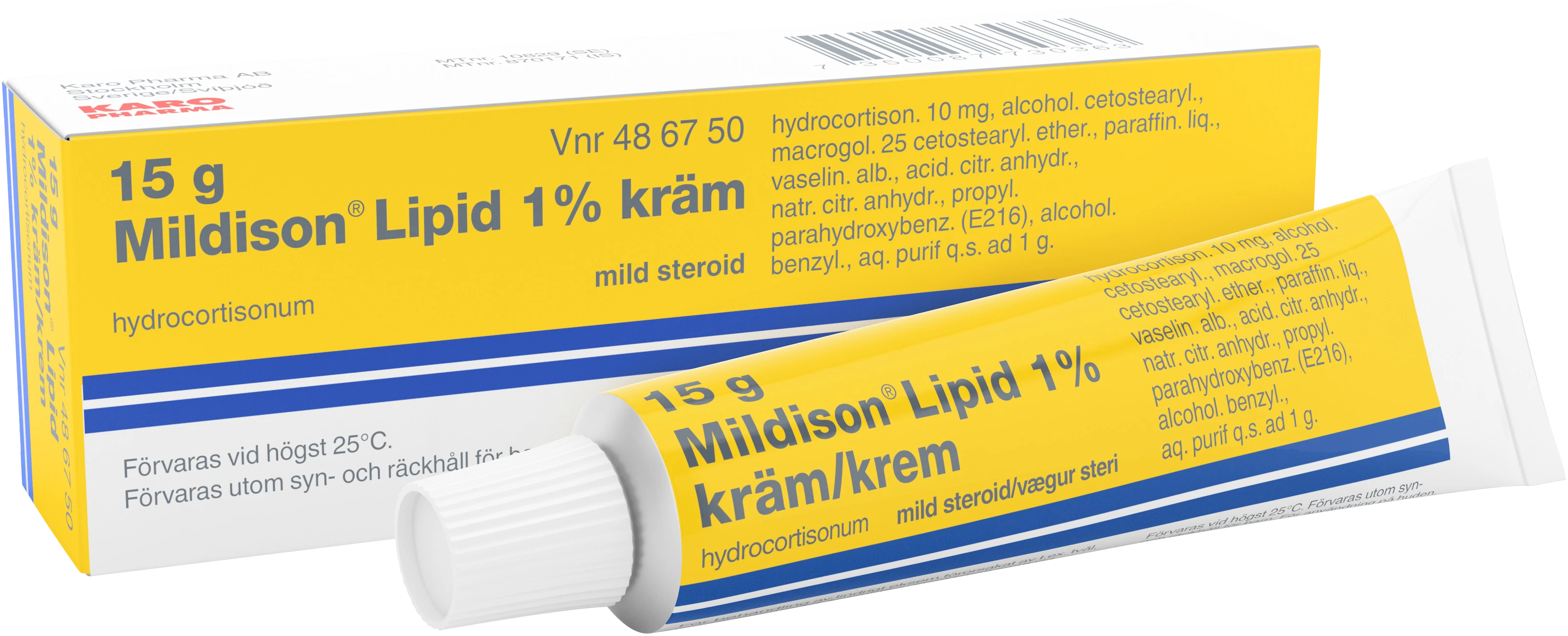 Mildison Lipid 1% kräm 15 g - Eksem