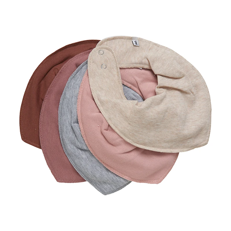 Pippi Bandana Bib Solid Burlwood 5-pack - Dregglisar