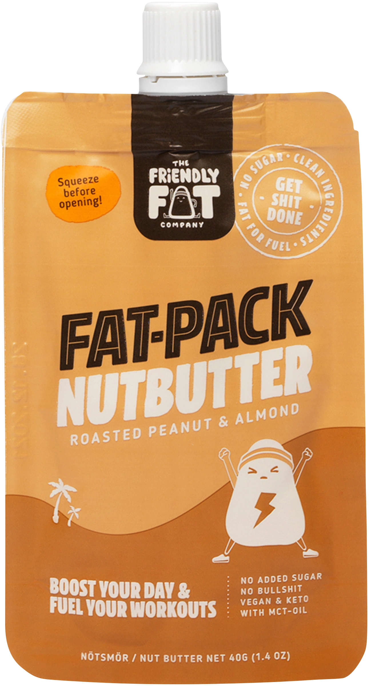 The Friendly Fat Company Fat-Pack Nutbutter 40 g - Nötter & torkad frukt