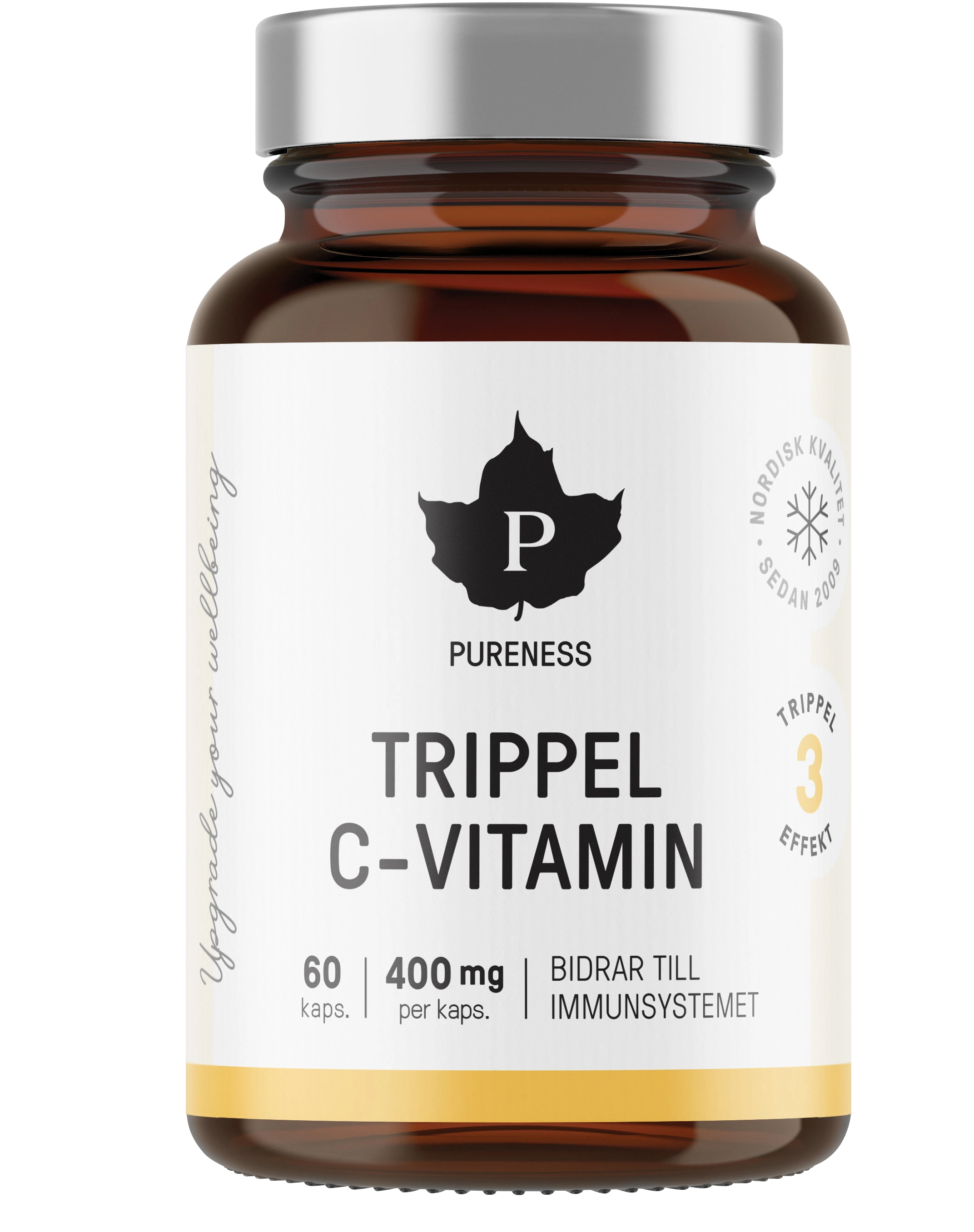 Pureness Trippel C-vitamin 60 kapslar - C-vitamin