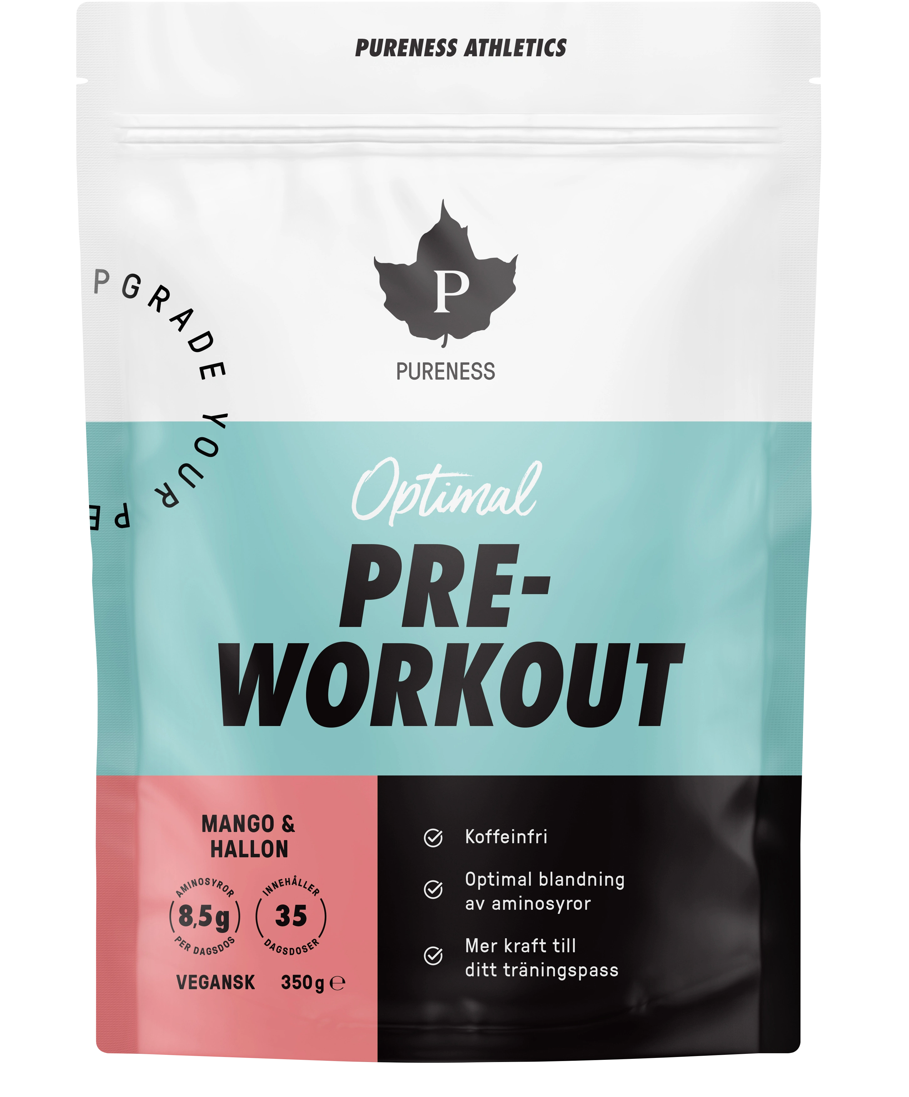 Pureness Athletics Pre-Workout Mango Hallon 350 g - Pre-workout pulver (PWO)