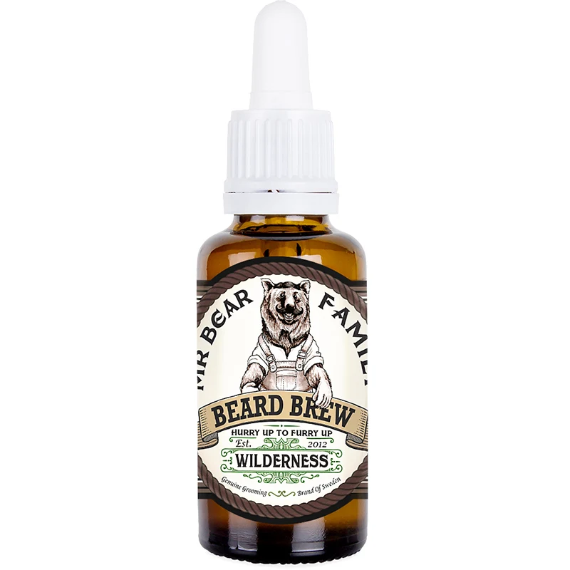 Mr Bear Family Beard Brew Wilderness 30 ml - Skäggolja & mustaschvax