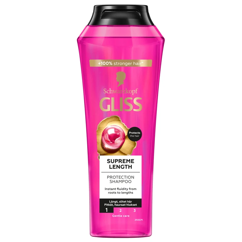 Schwarzkopf Gliss Supreme Length Protection Shampoo for Long Hair 250 ml - Återfuktande schampo