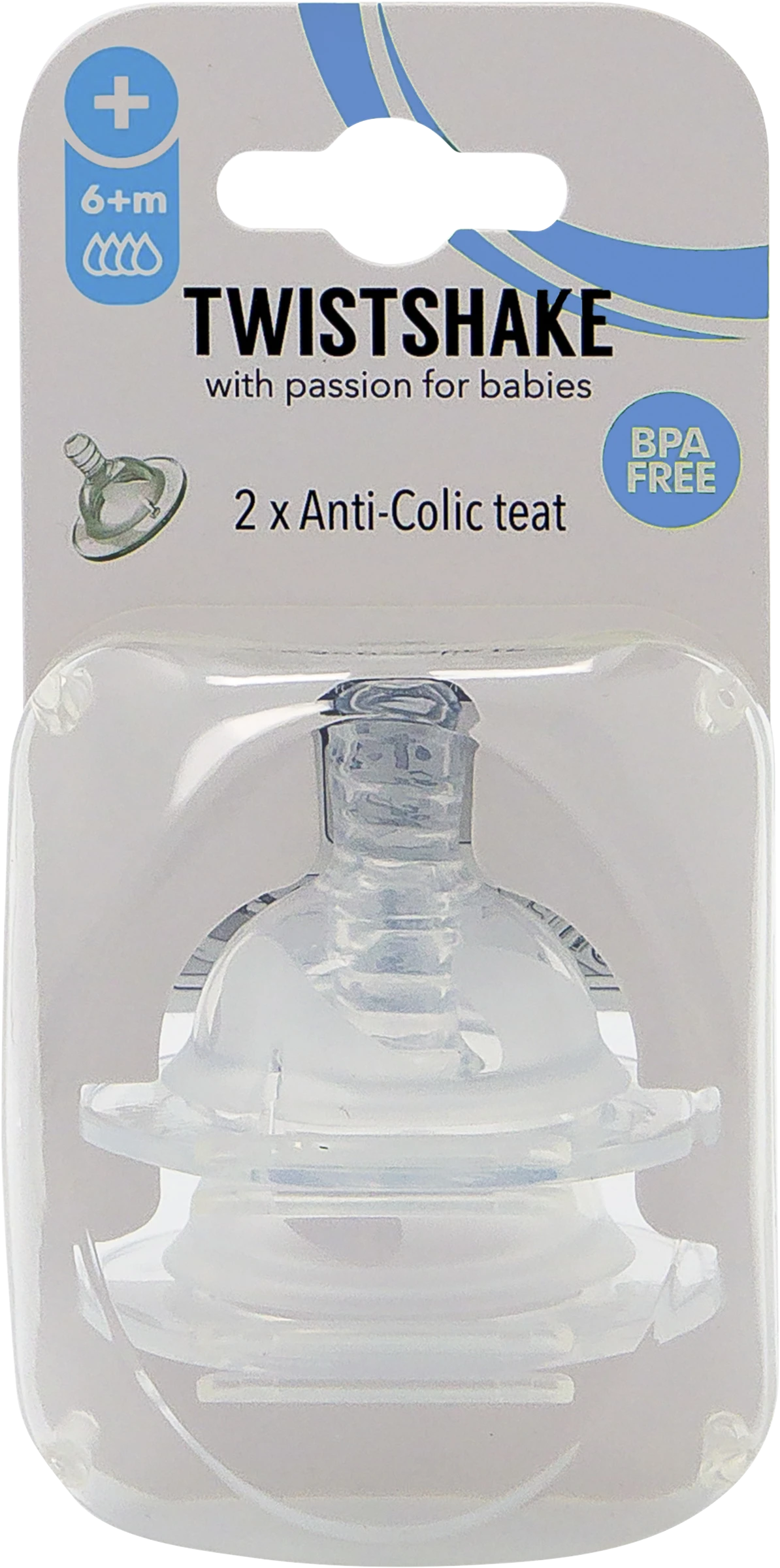 Twistshake Anti-Colic Dinapp X-large/+6 mån - Tillbehör nappflaskor