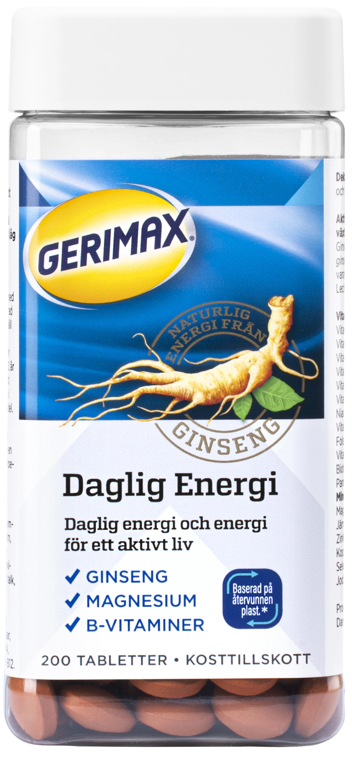 Gerimax Daglig Energi 200 st - Kosttillskott för energi