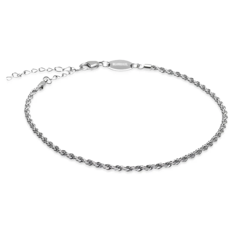 Blomdahl Fotlänk Silvery Twist 2,5 mm - Hudvänliga smycken
