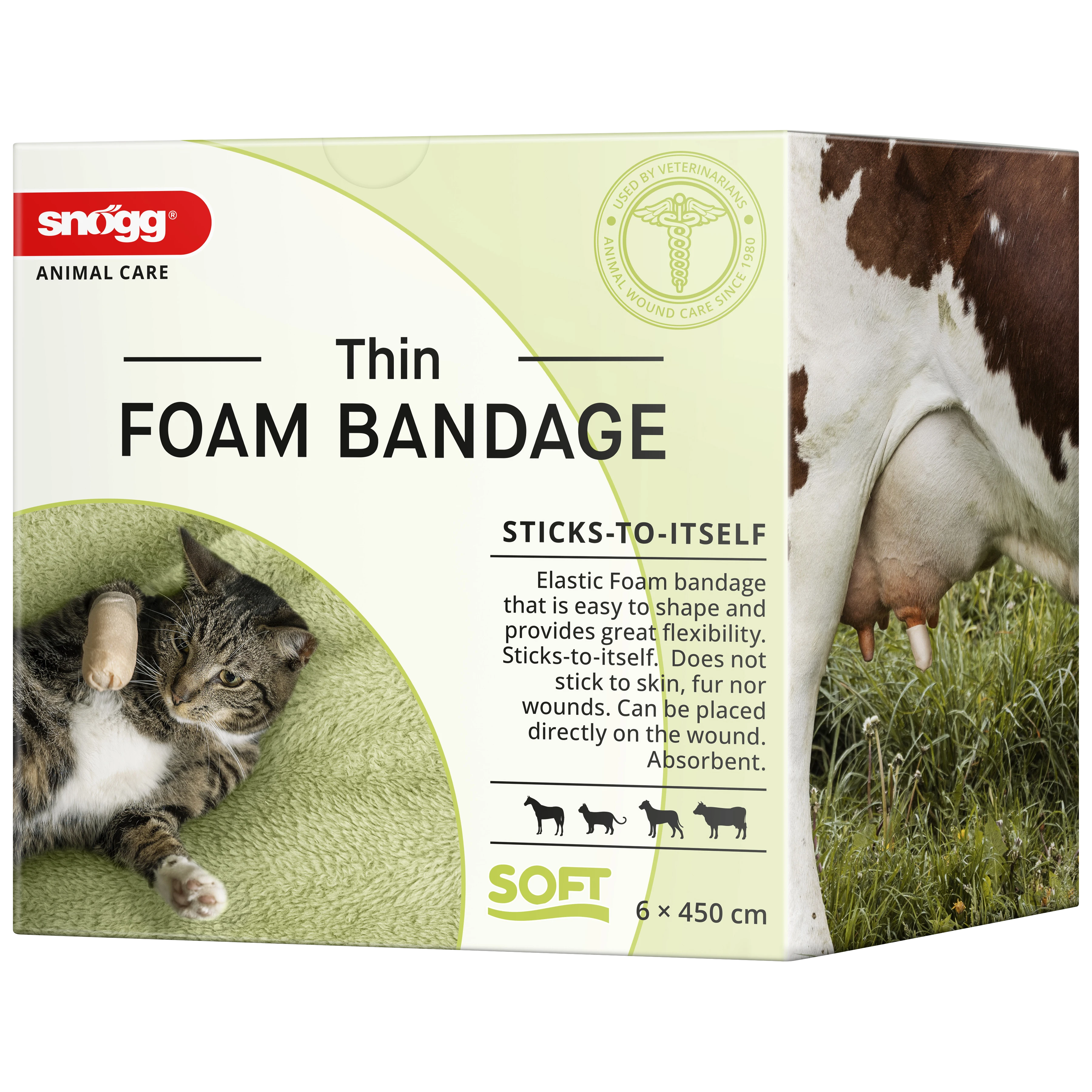 Snögg Foam Bandage Thin 6 cm x 4,5 m - Sårvård för hund