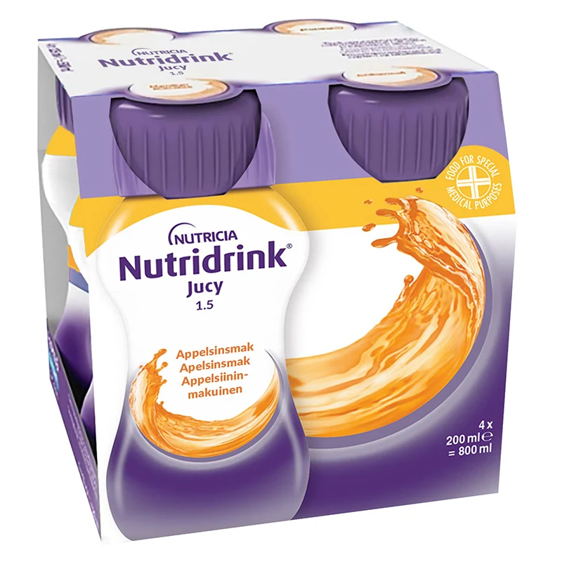 Nutridrink Jucy Apelsin 4x200 ml - Näringsdrycker