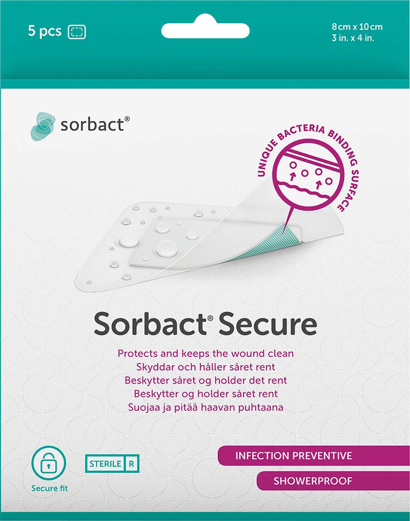 Sorbact Secure 8x10 cm - Vattentäta plåster