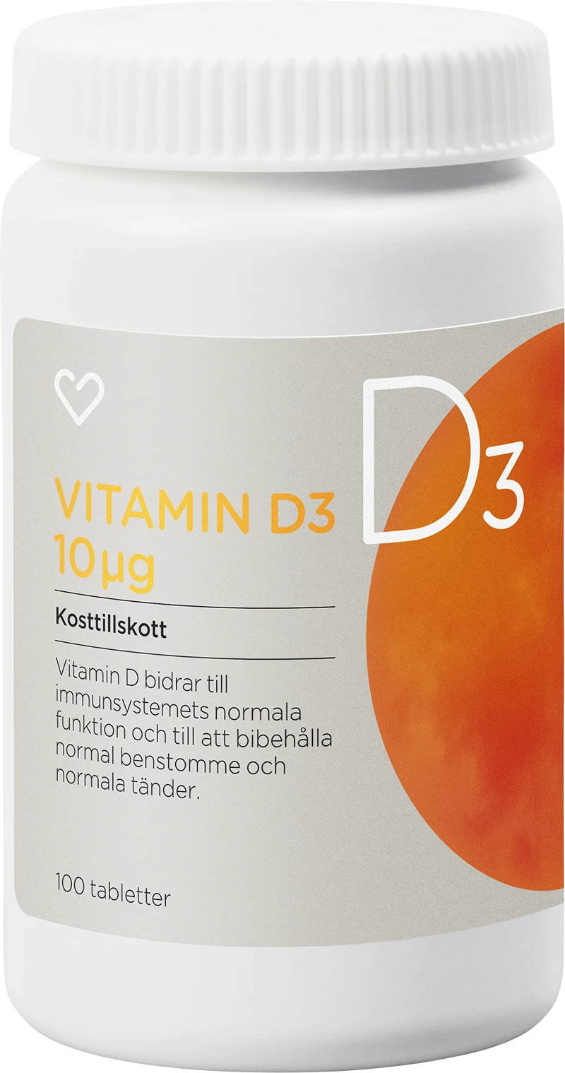 Hjärtats Vitamin D 10µg Tablett 100 st