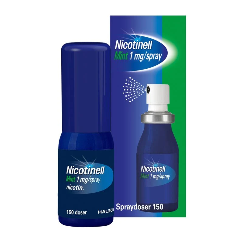 Nicotinell Mint Munhålespray, lösning 1mg/spray Spraybehållare, 150sprayningar - Nikotinspray