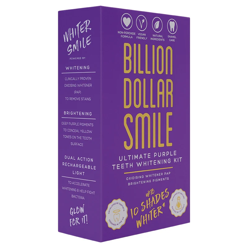 Billion Dollar Smile Ultimate Purple Teeth Whitening Kit Purple PAP 3x3 ml - Tandblekning