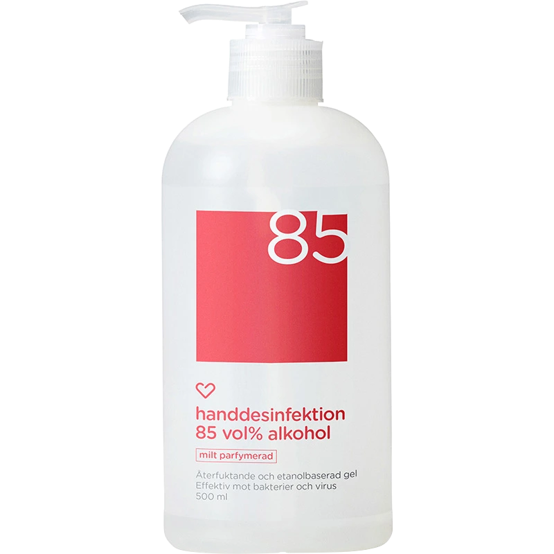 Hjärtats handdesinfektion 85% Parfymerad 500ml - Hand