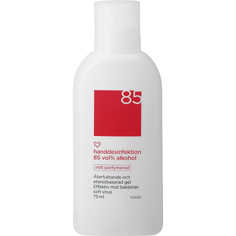 Hjärtats handdesinfektion 85% Parfymerad 75ml - Hand