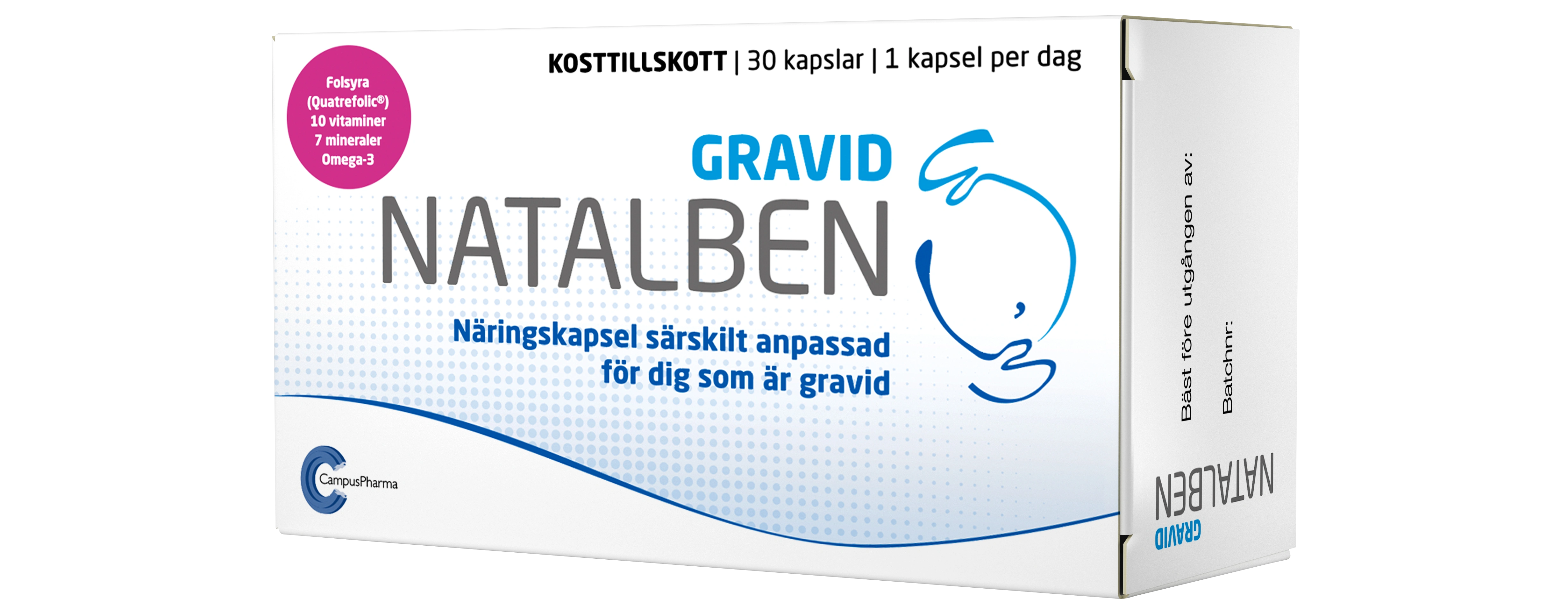 Natalben Gravid 30 st kapslar - Kosttillskott för gravida