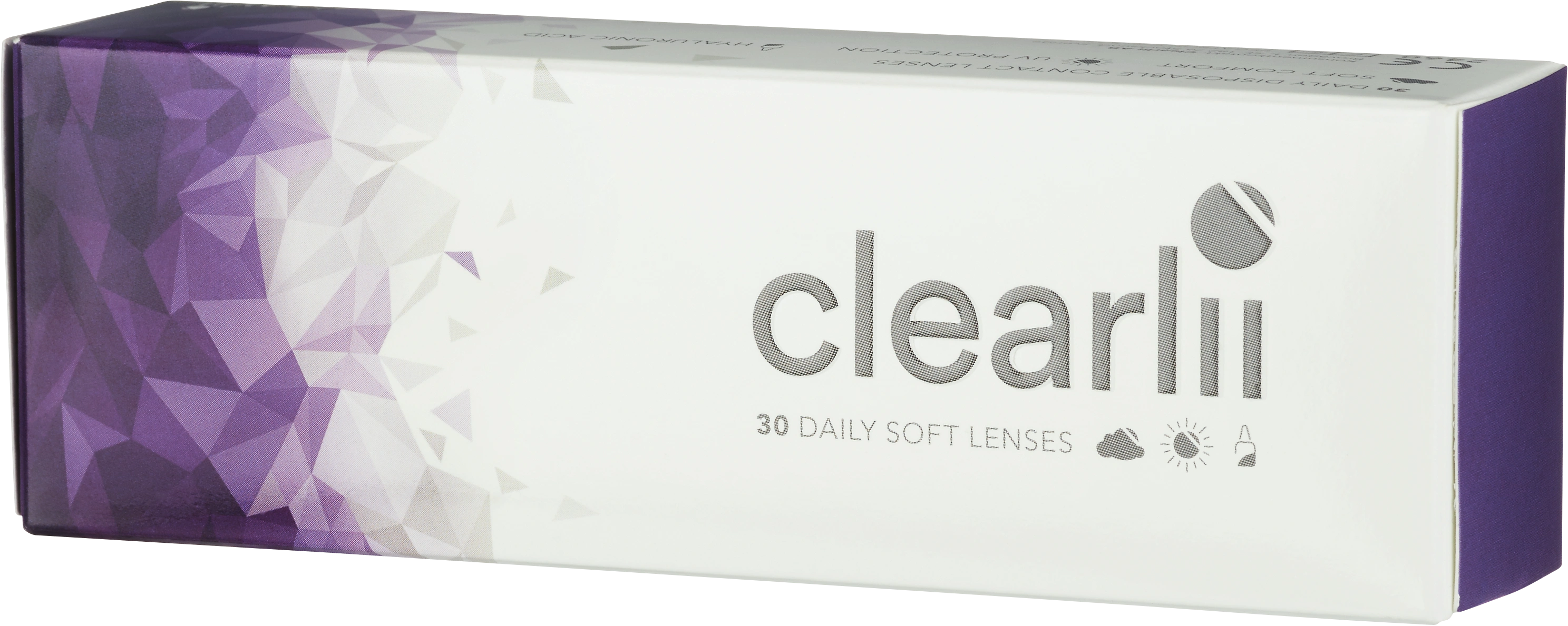 Clearlii Daily Soft Lenses endagslins 30-pack +2.00 - Endagslinser