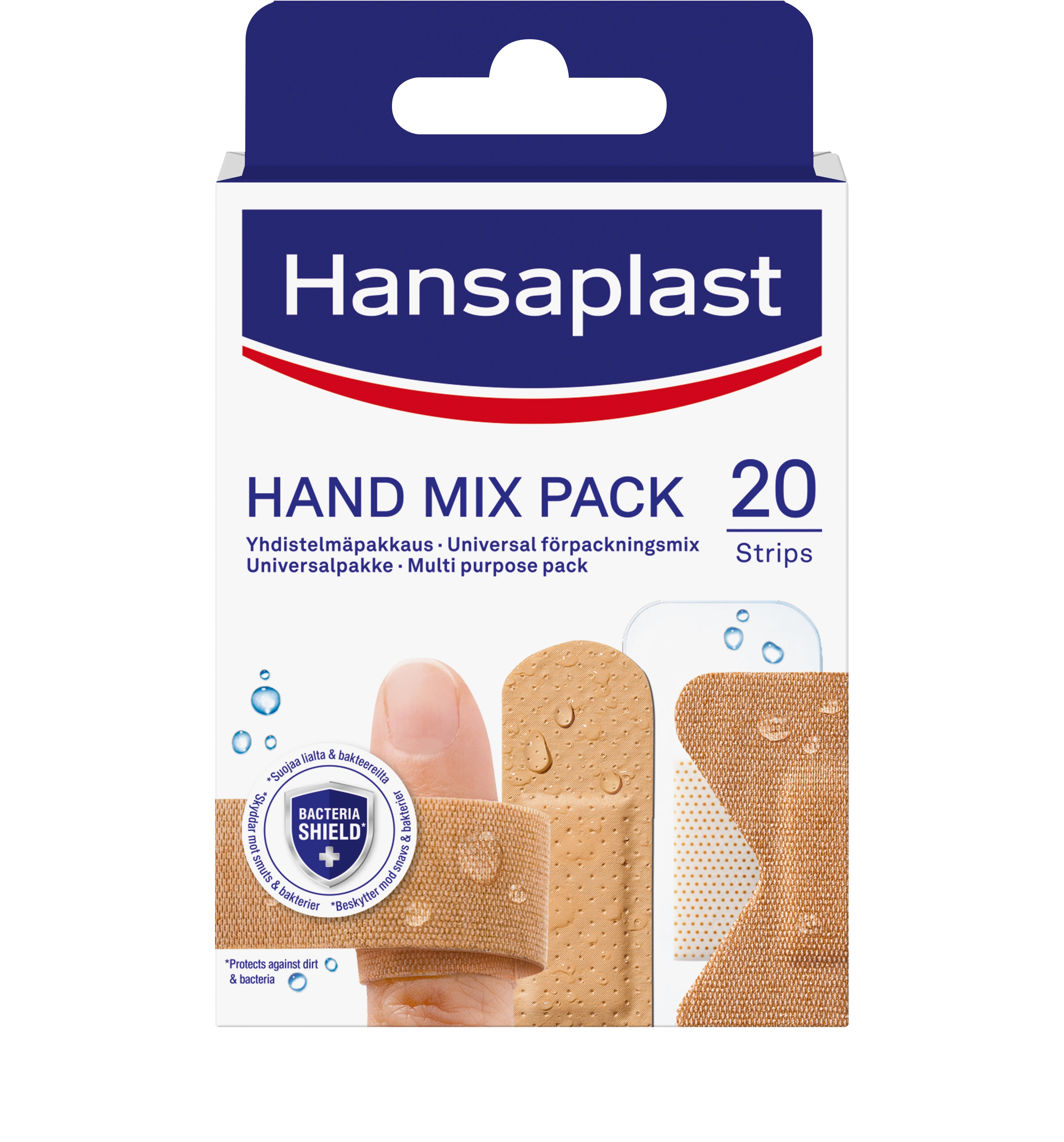 Hansaplast Hand Mix Pack Plåster 20 strips - Fingerplåster