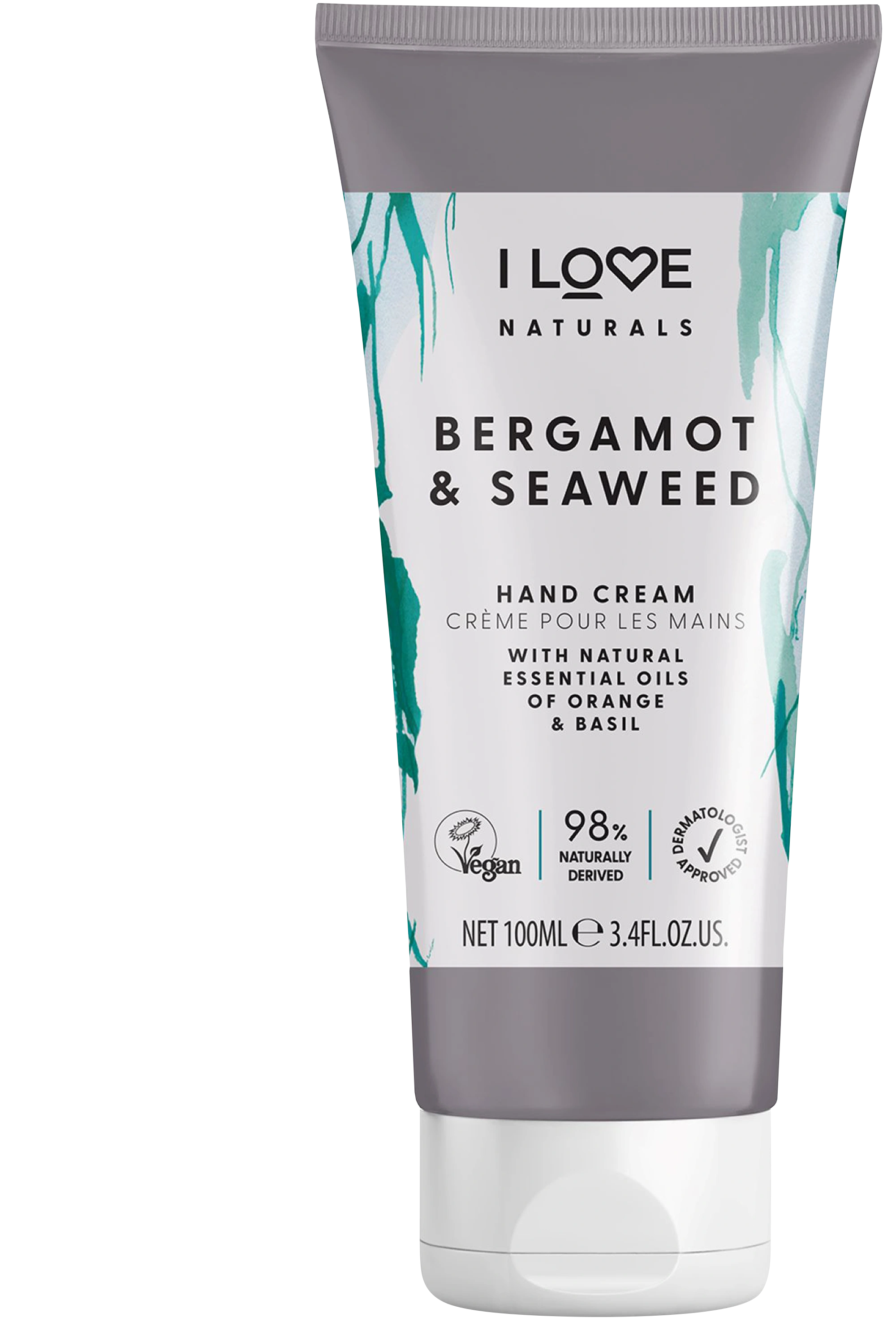 I LOVE Naturals Bergamot & Seaweed Hand Cream 100ml - Hudkräm & bodylotion