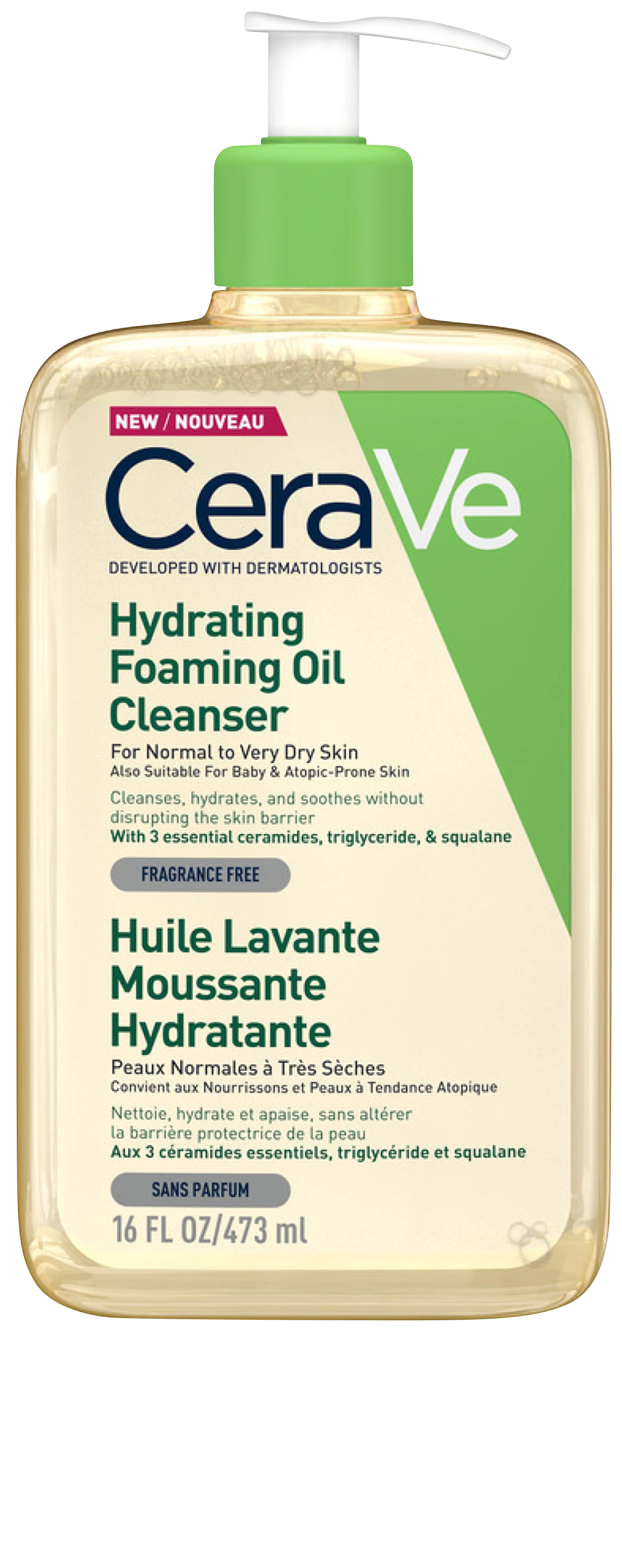 CeraVe Hydrating Foaming Oil Cleanser 473 ml - Ansiktsrengöring