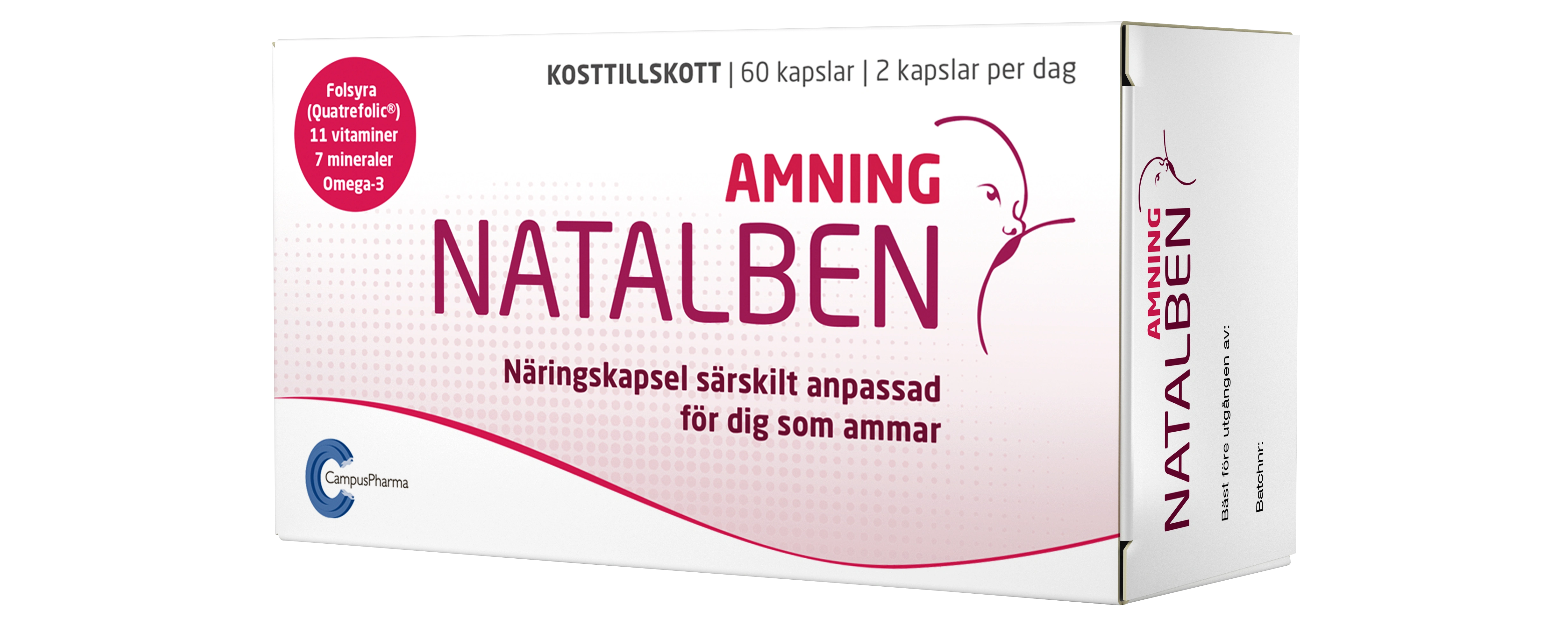 Natalben Amning 60 kapslar - Folsyra