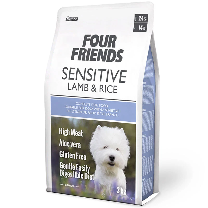 FourFriends Dog Sensitive Lamb & Rice 3 kg - Hundfoder & fodertillskott