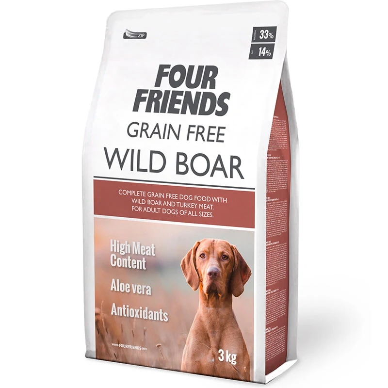 FourFriends Dog Grain Free Wild Boar 3 kg - Hundfoder & fodertillskott