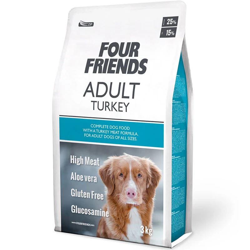 FourFriends Dog Adult Turkey 3 kg - Hundfoder & fodertillskott