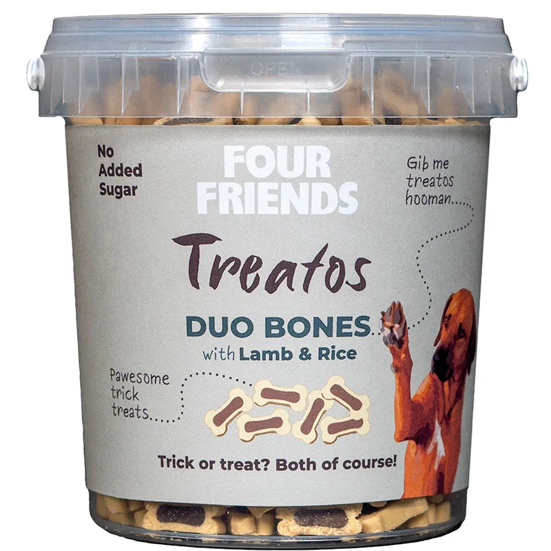 FourFriends Dog Treatos Duo Bones 500 g - Hundgodis