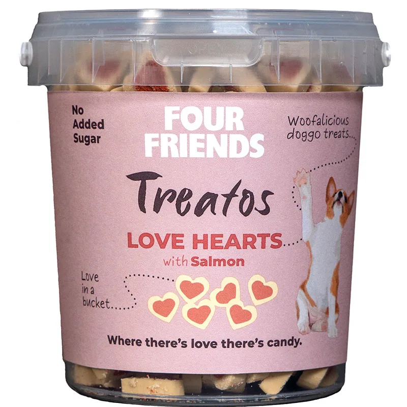 FourFriends Dog Treatos Love Hearts 500 g - Hundgodis