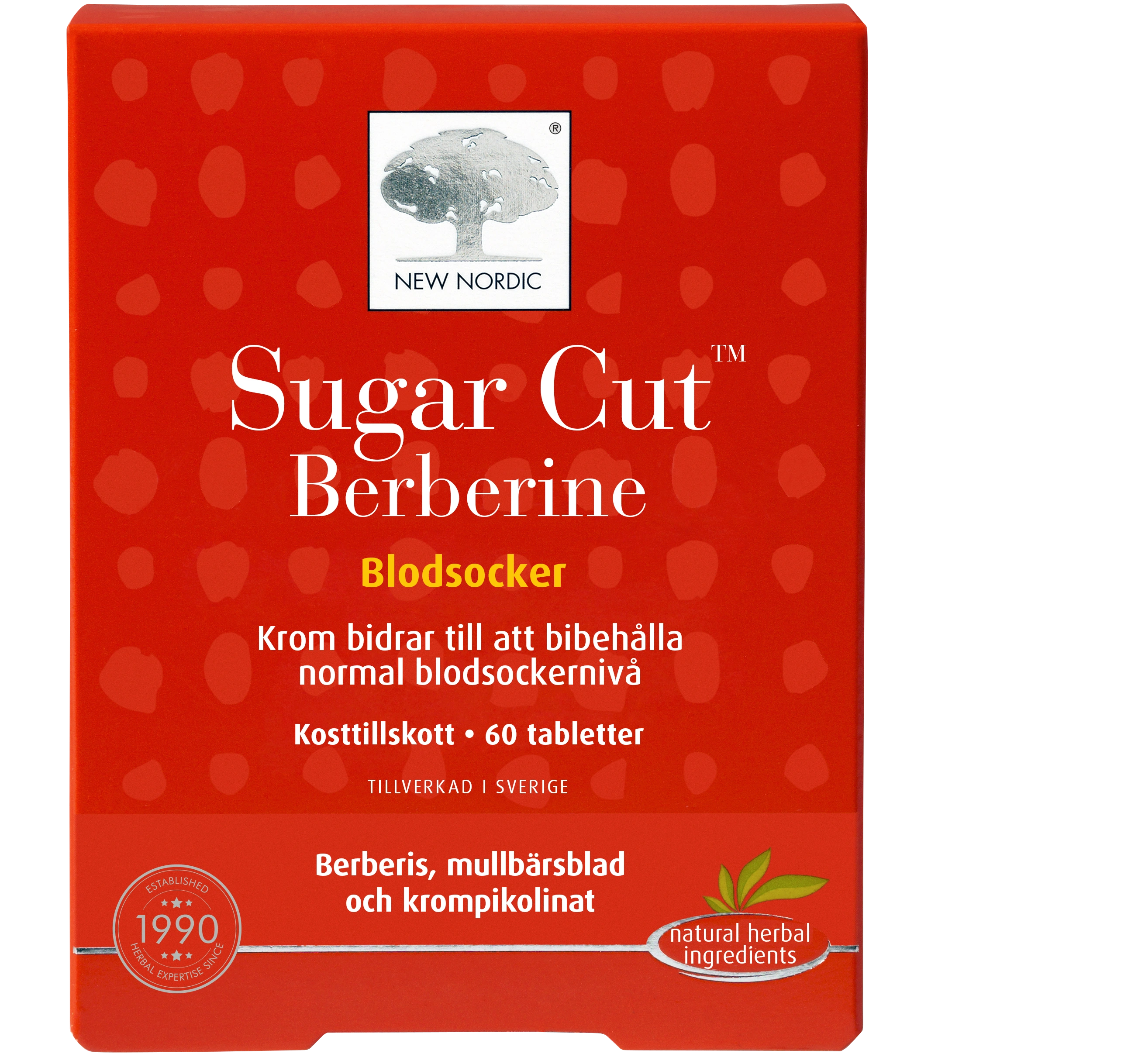 New Nordic Sugar Cut Berberine 60 st - Krom
