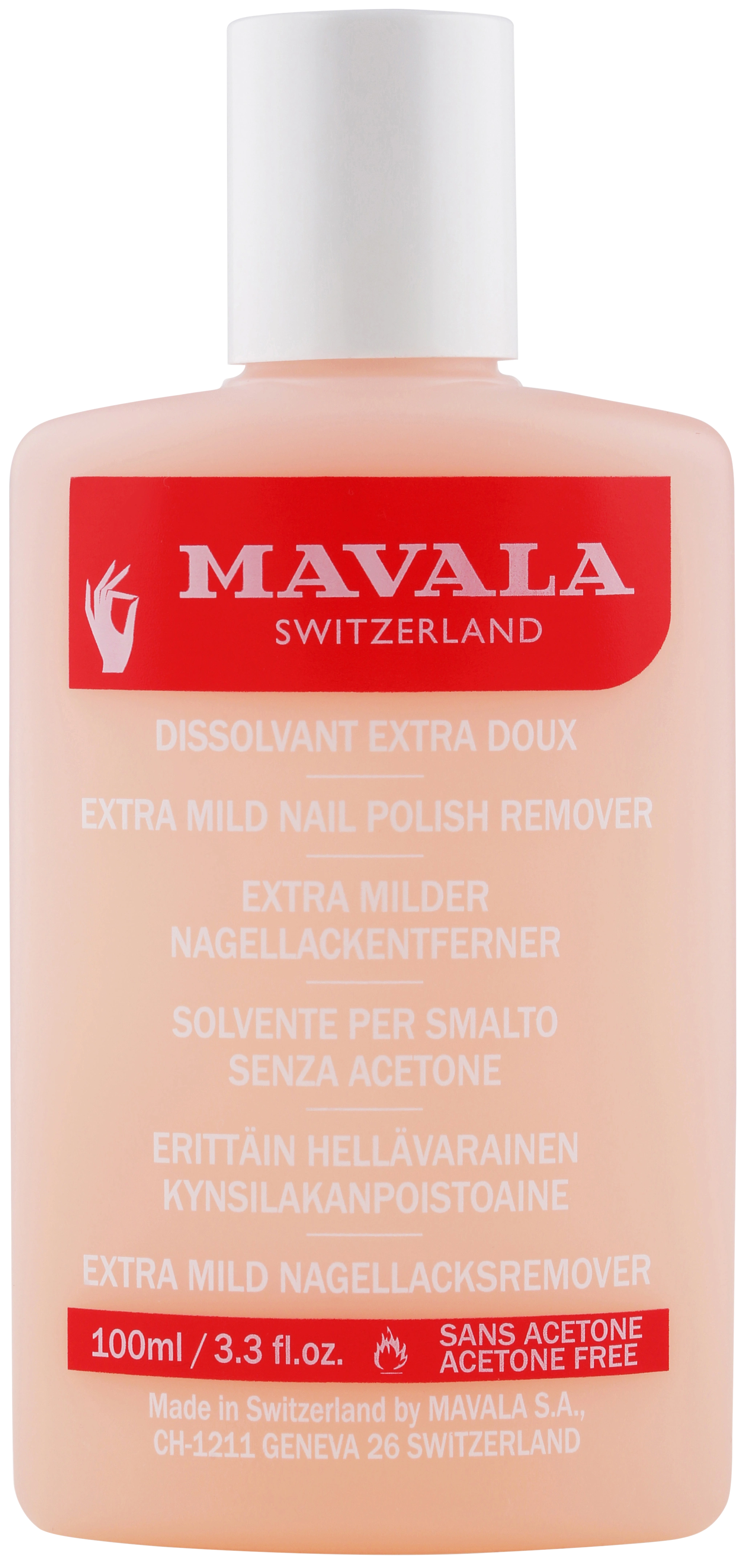 Mavala Nagellacksremover Extra Mild 100 ml - Nagellacksborttagning
