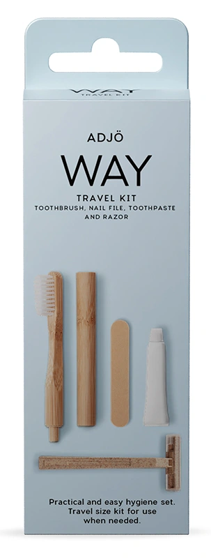ADJÖ WAY Travel kit - Reseförpackning tandkräm & munvård