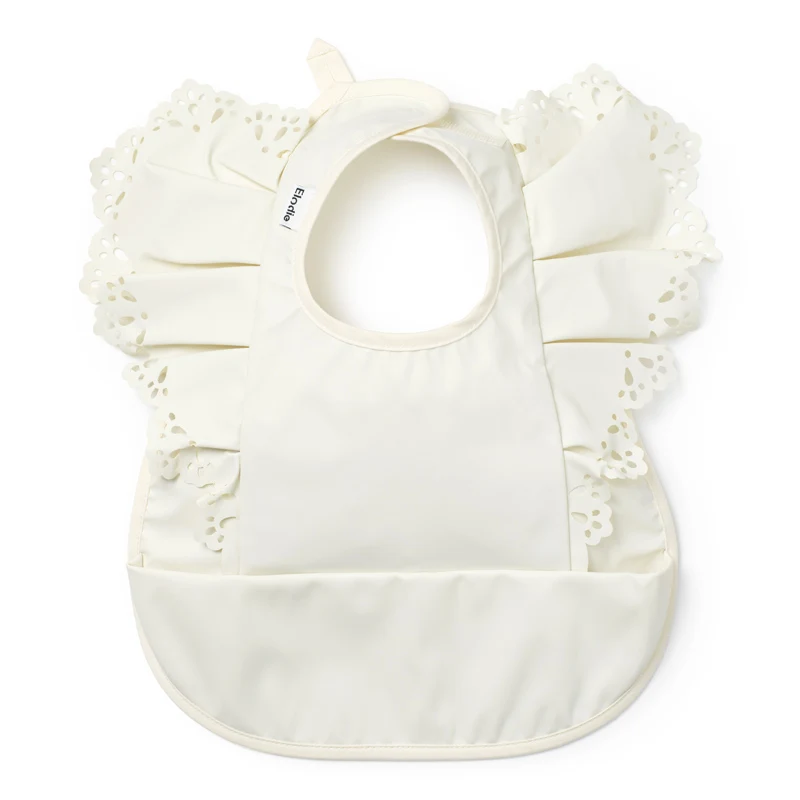Elodie Baby Bib Vanilla White 0-3 år - Haklappar