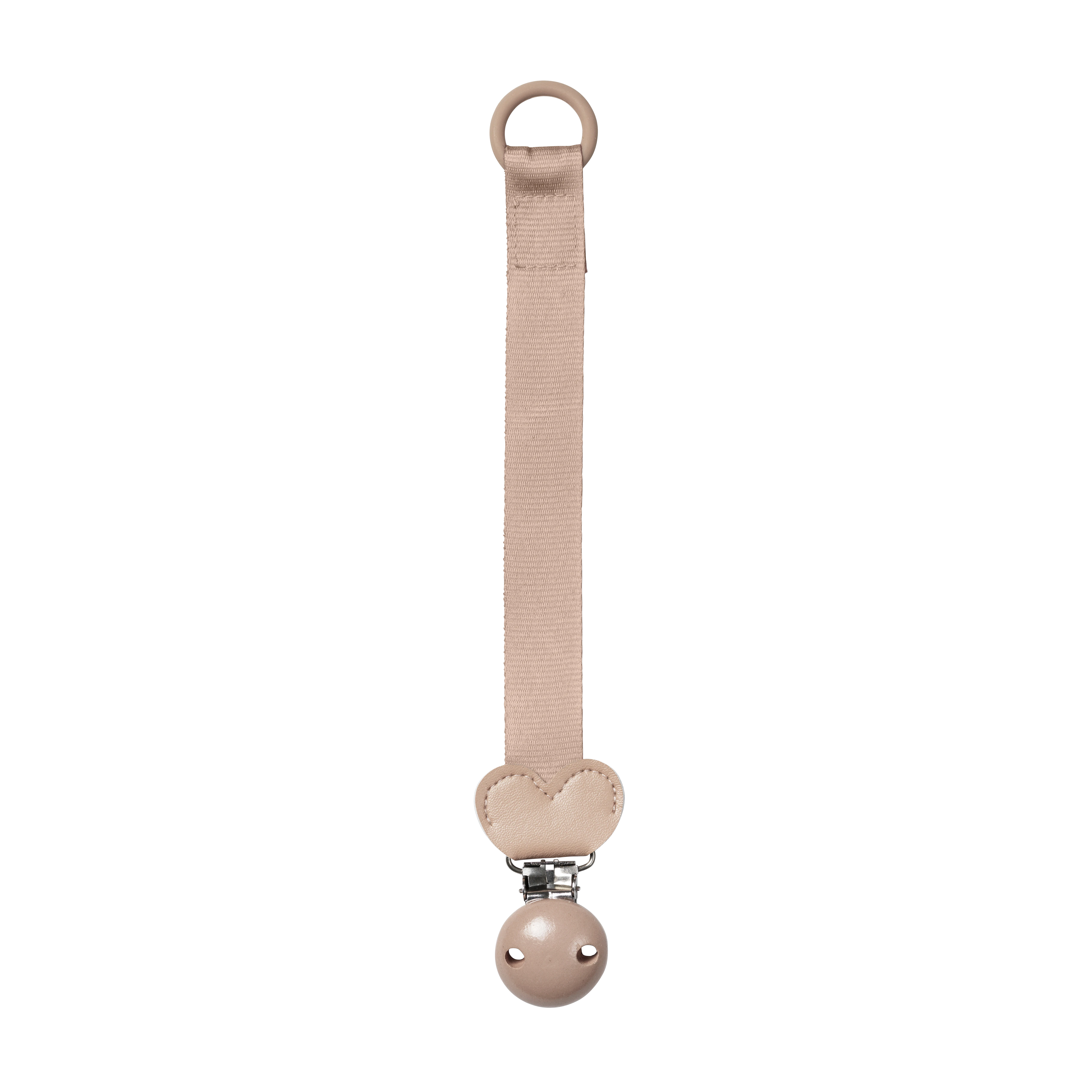 Elodie Pacifier Clip Wood Blushing Pink 0-3 år - Napphållare