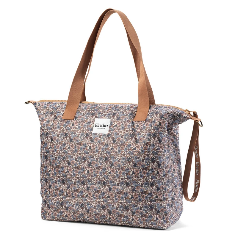 Elodie Changing Bag Soft Shell Blue Garden - Elodie details skötväskor