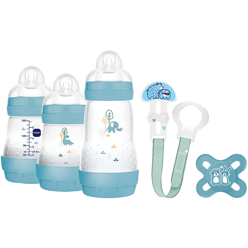 MAM Welcome to the World Gift Set Blue - Nappflaska nyfödd