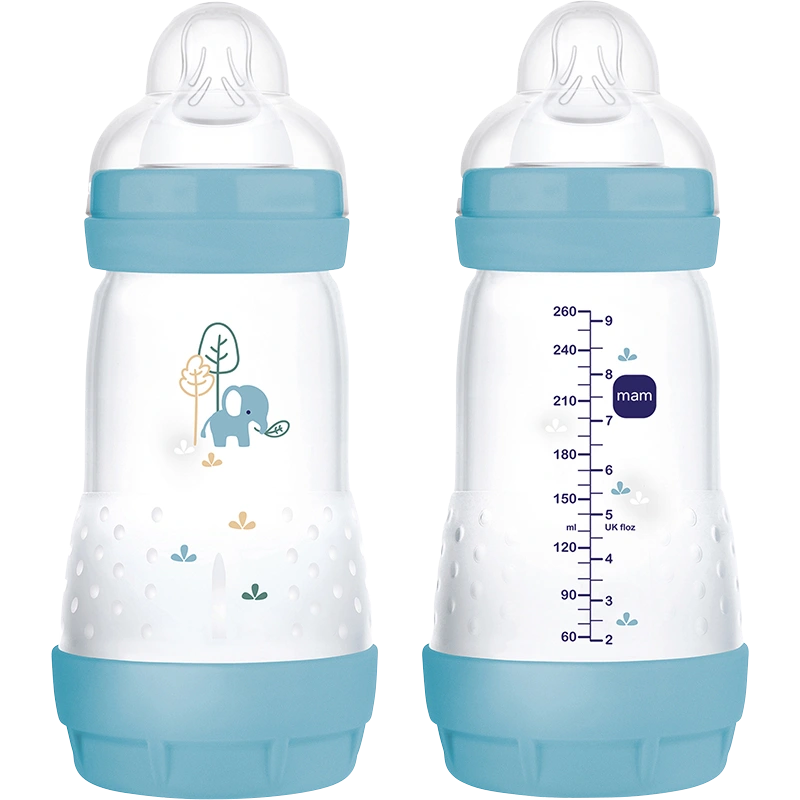 MAM Easy Start Anti-Colic Nappflaska Blå 2-pack 260ml - Nappflaska nyfödd