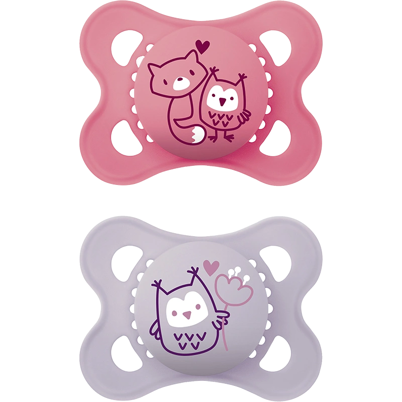 MAM Original Napp 0-6 mån Silk 2-pack Rosa - Nappar