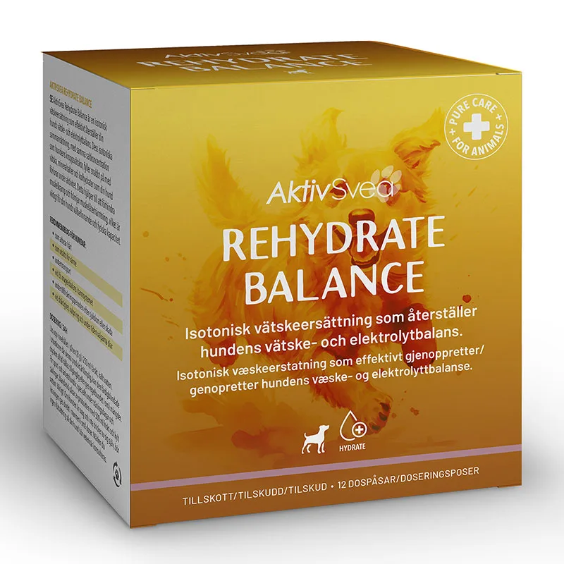 AktivSvea Rehydrate Balance 12st/8g - Diarré hund