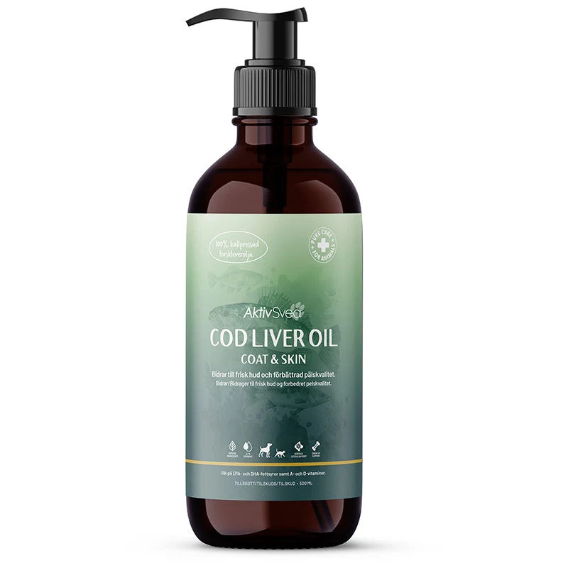 AktivSvea Cod liver oil 500ml - Hundfoder & fodertillskott