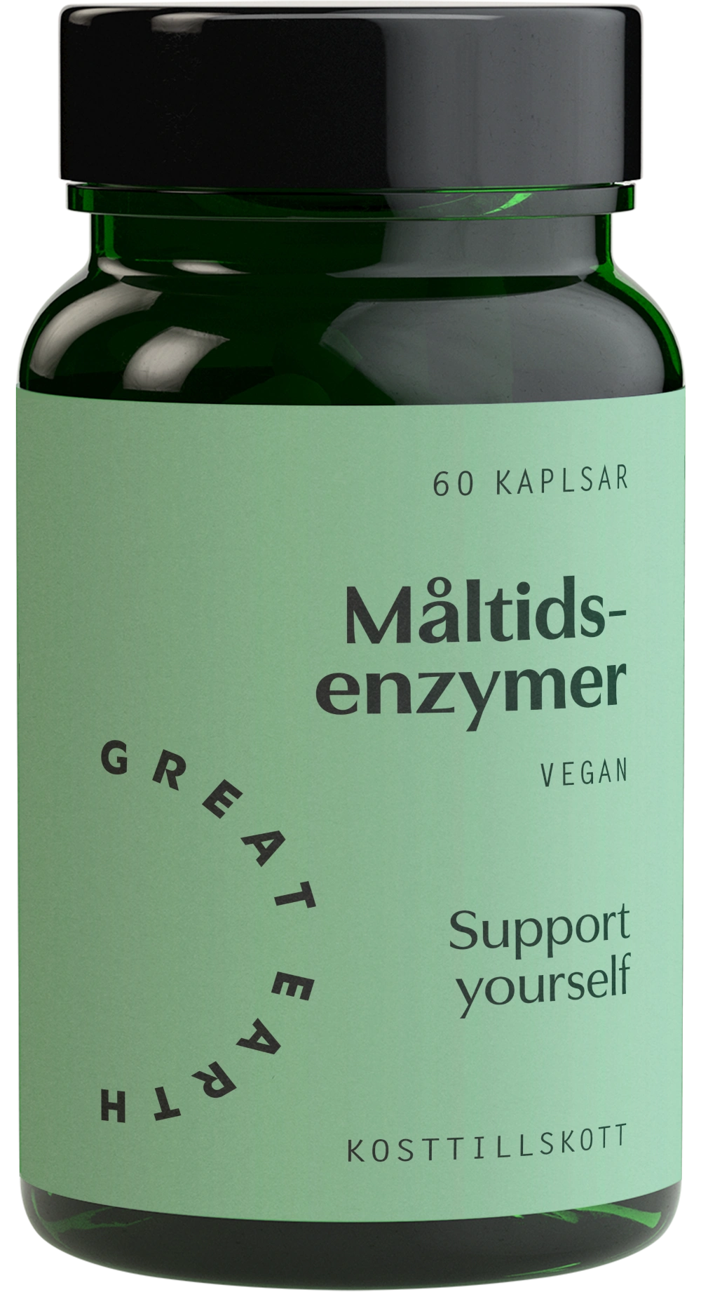 Great Earth Vegan Måltidsenzymer 60 kapslar - Matsmältning & enzymer